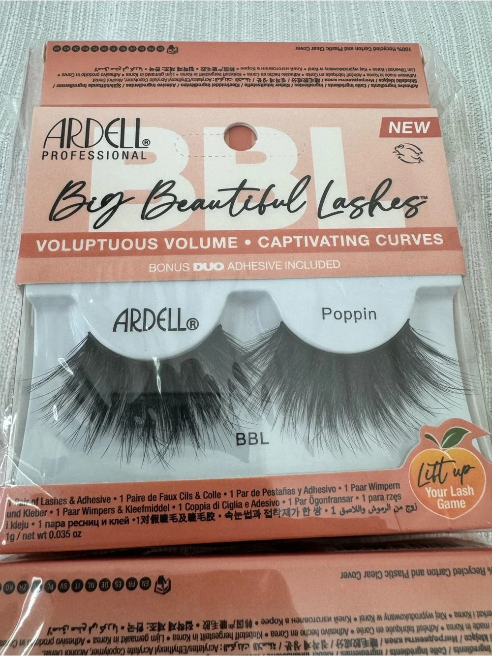 Ardell Big Beautiful Lashes BBL - Poppin (Black) 8 Pack Bundle